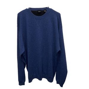 Expert by Evergreen Cashmere Sweater men Blue XLL Long Sleeve Pullover